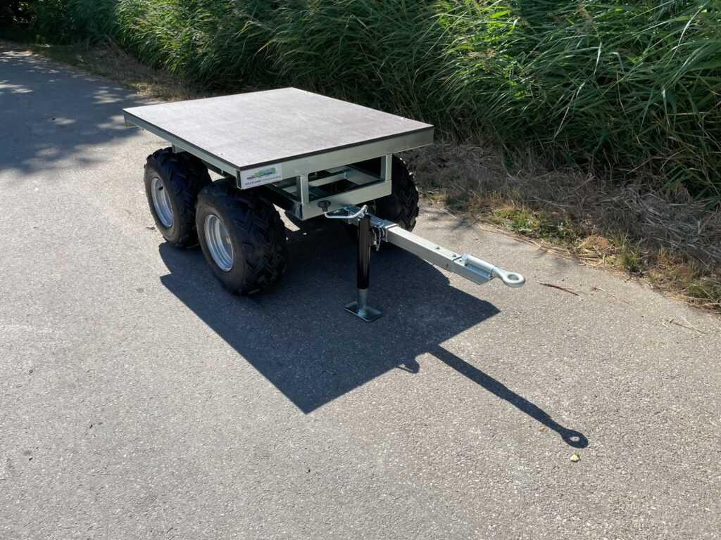 Speciale quad aanhangwagen eigenbouw